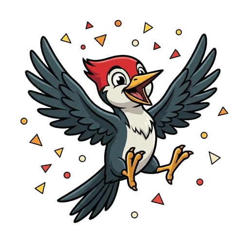 Pecki celebrating with arms raised